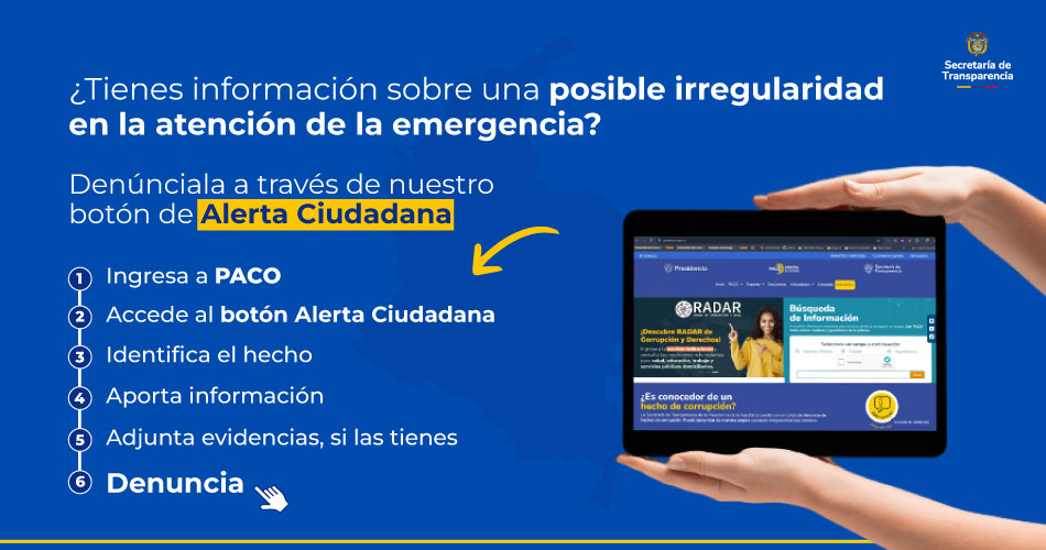 Denuncias recursos emergencia